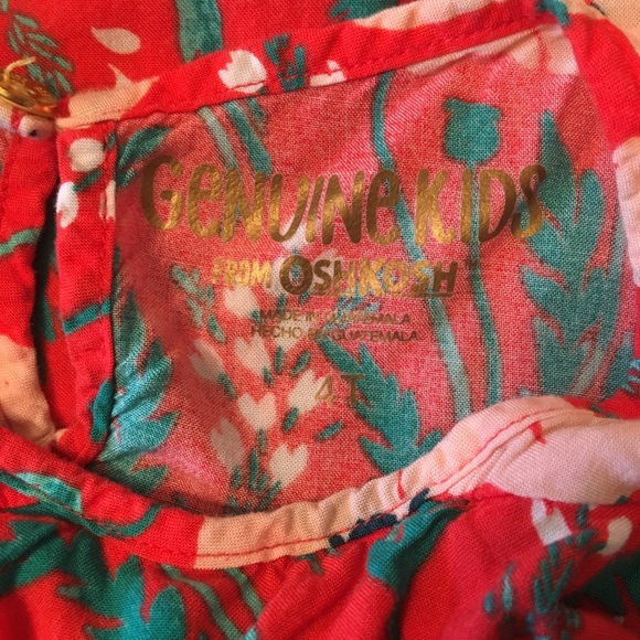 Osh Kosh Genuine Kids Floral Dress - 4T - Picture 6 of 6